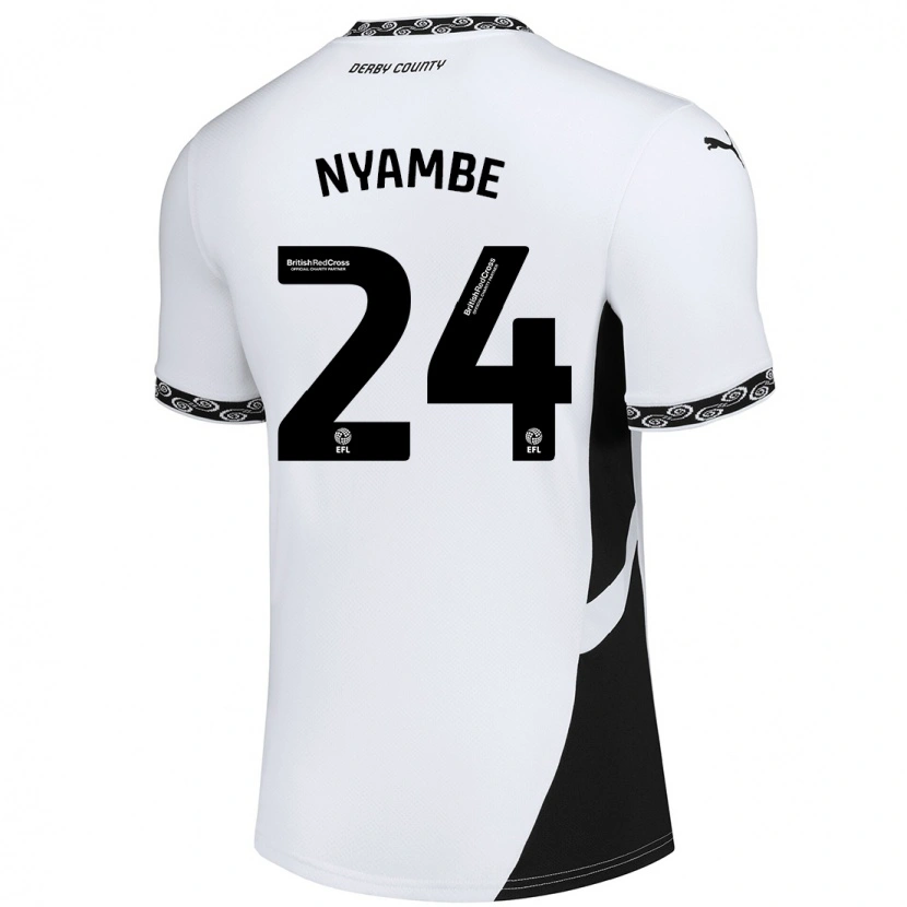 Danxen Damen Ryan Nyambe #24 Weiß Schwarz Heimtrikot Trikot 2024/25 T-Shirt