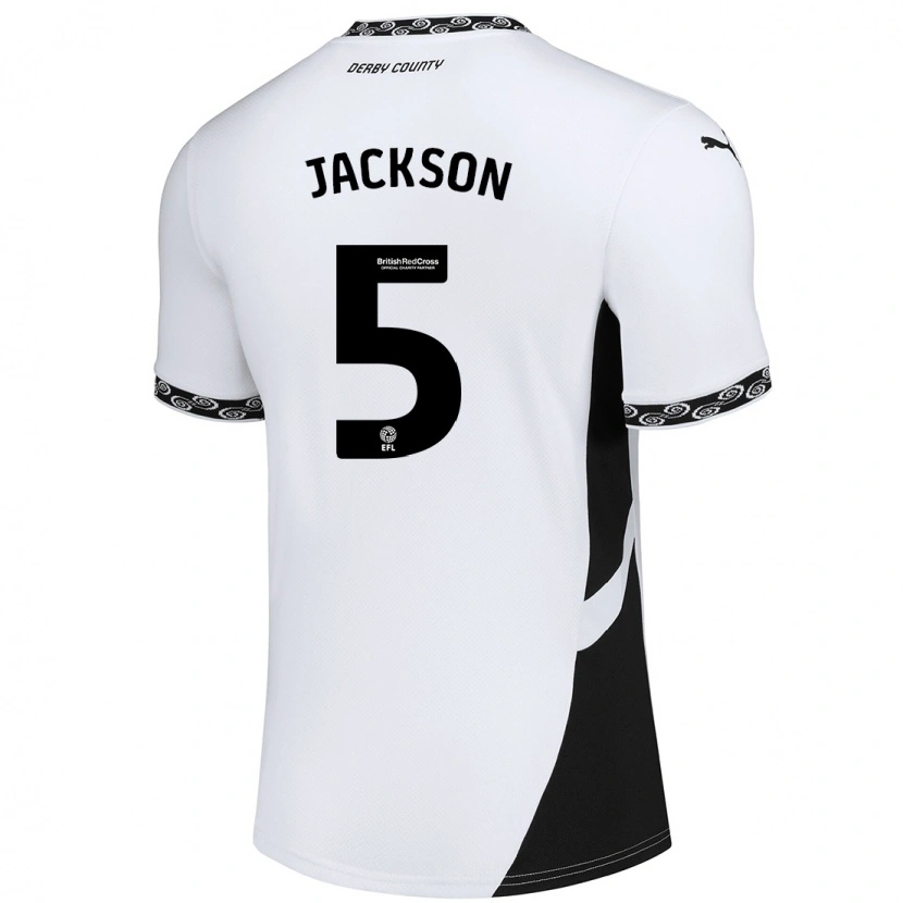 Danxen Damen Sarah Jackson #5 Weiß Schwarz Heimtrikot Trikot 2024/25 T-Shirt