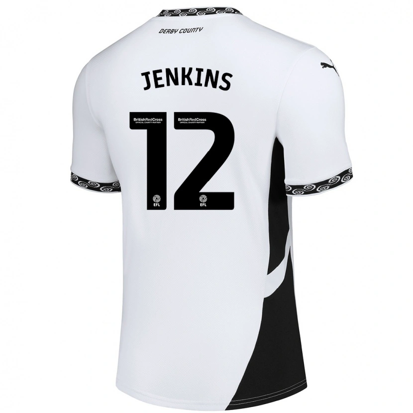 Danxen Damen Camille Jenkins #12 Weiß Schwarz Heimtrikot Trikot 2024/25 T-Shirt