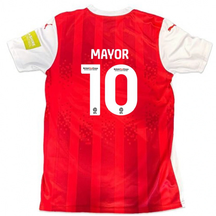 Danxen Damen Danny Mayor #10 Rot Weiß Heimtrikot Trikot 2024/25 T-Shirt