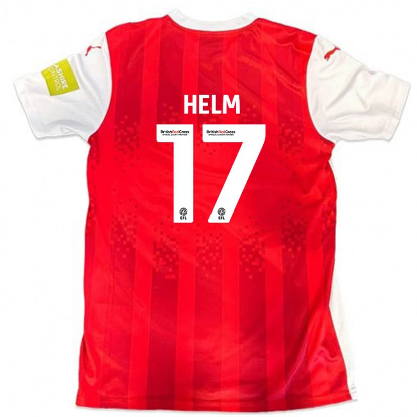 Danxen Damen Mark Helm #17 Rot Weiß Heimtrikot Trikot 2024/25 T-Shirt