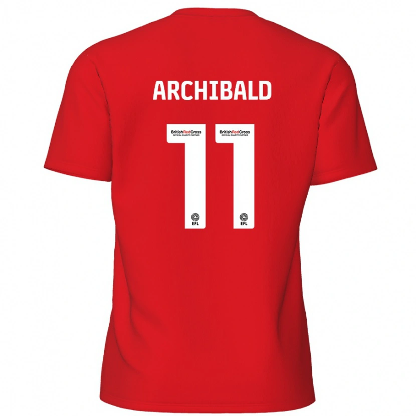 Danxen Damen Theo Archibald #11 Rot Heimtrikot Trikot 2024/25 T-Shirt