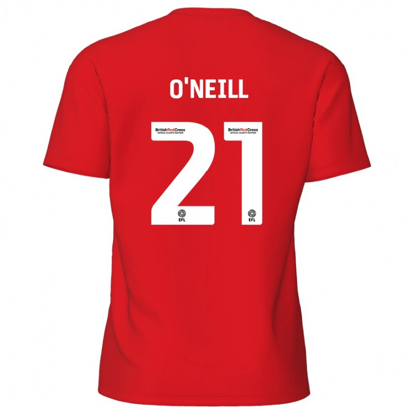 Danxen Damen Ollie O'neill #21 Rot Heimtrikot Trikot 2024/25 T-Shirt