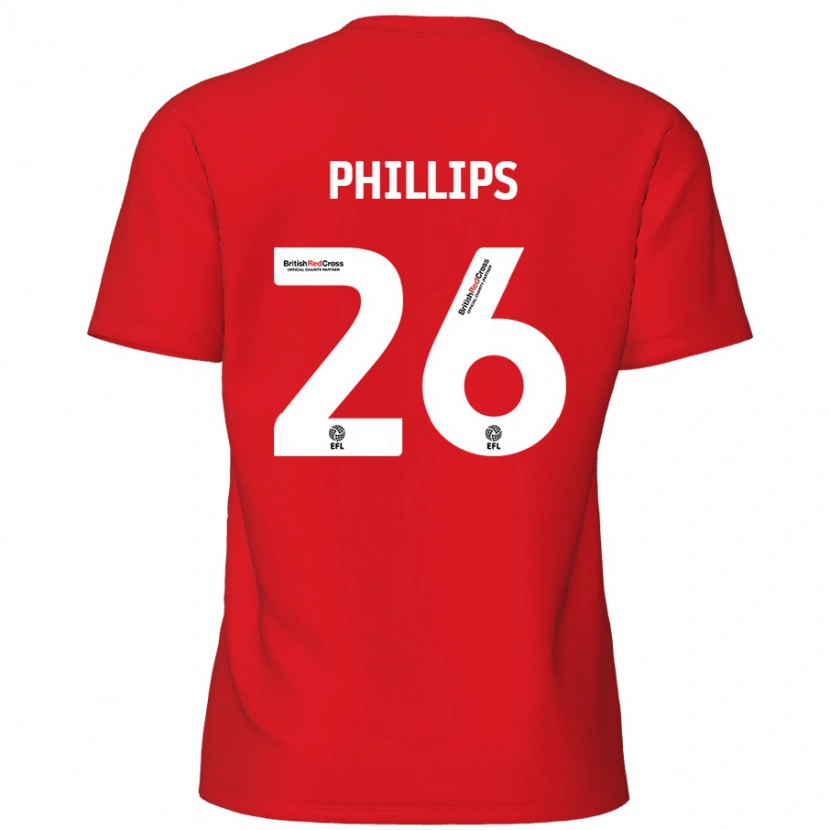 Danxen Damen Noah Phillips #26 Rot Heimtrikot Trikot 2024/25 T-Shirt