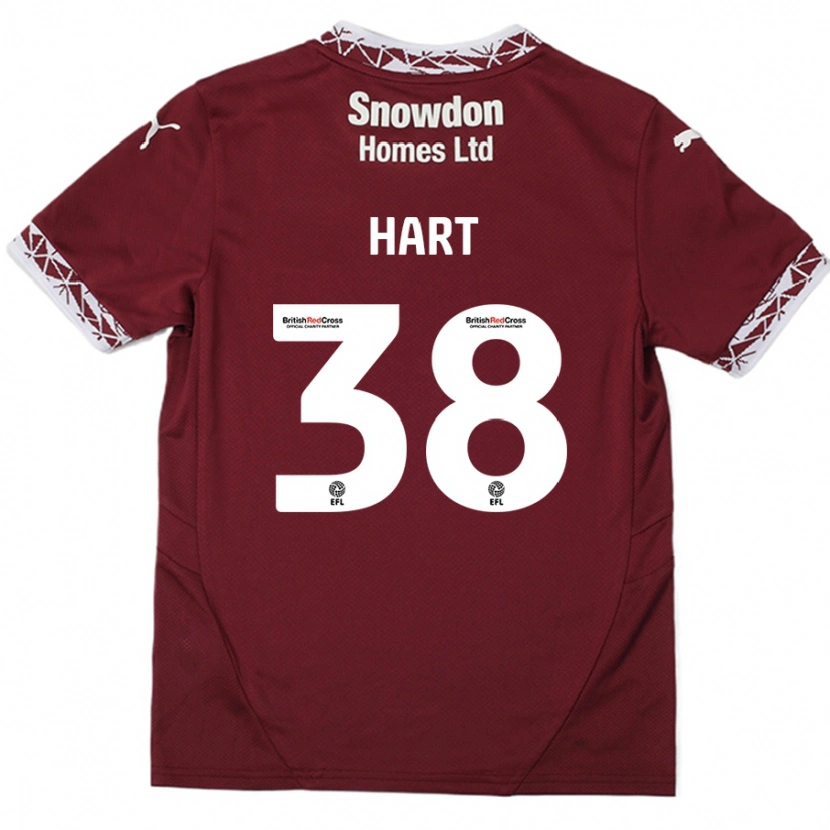 Danxen Damen Jamari Hart #38 Burgundrot Heimtrikot Trikot 2024/25 T-Shirt