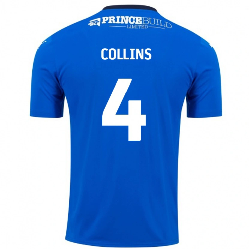Danxen Damen Archie Collins #4 Blau Weiß Heimtrikot Trikot 2024/25 T-Shirt
