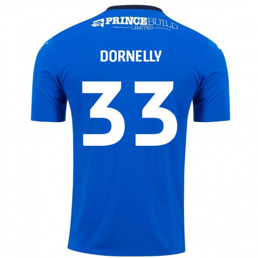 Danxen Damen James Dornelly #33 Blau Weiß Heimtrikot Trikot 2024/25 T-Shirt