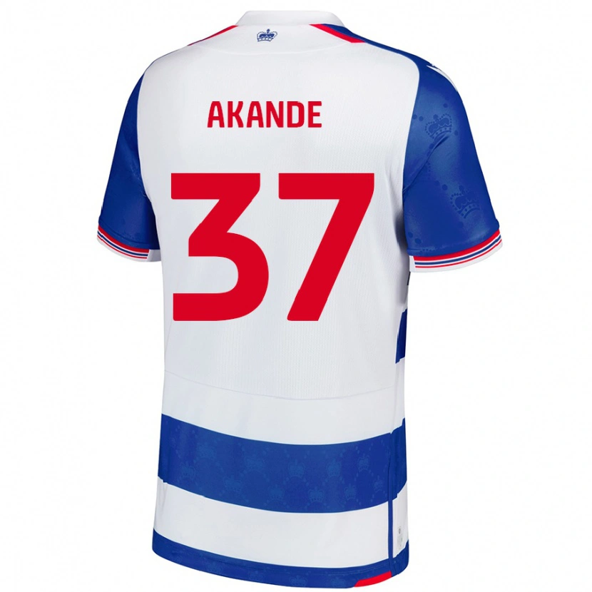 Danxen Damen Adrian Akande #37 Blau Weiß Heimtrikot Trikot 2024/25 T-Shirt