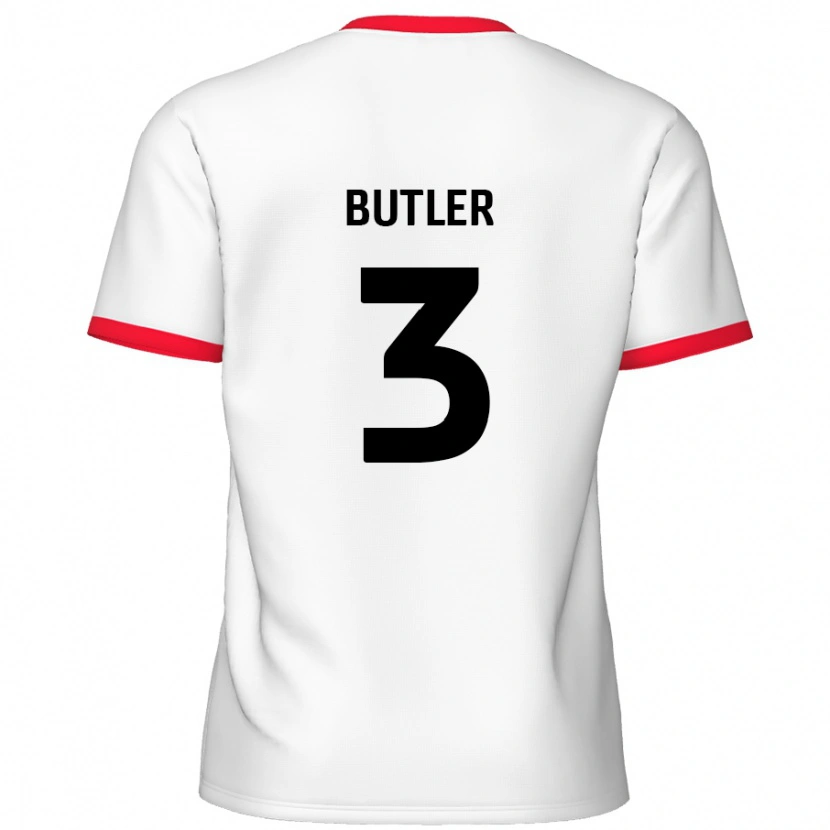 Danxen Damen Dan Butler #3 Weiß Rot Heimtrikot Trikot 2024/25 T-Shirt