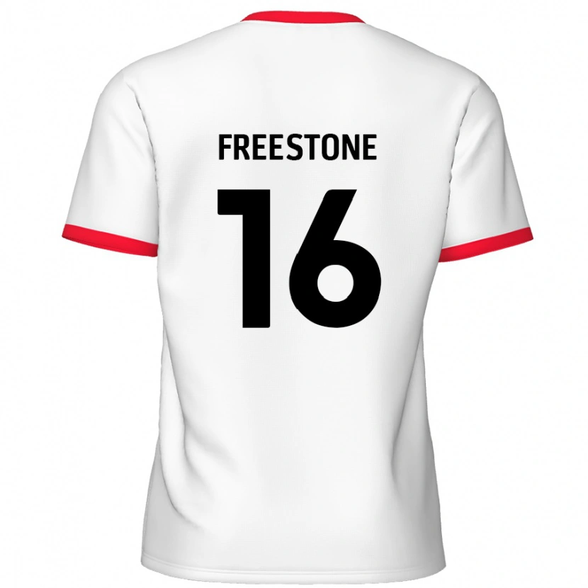 Danxen Damen Lewis Freestone #16 Weiß Rot Heimtrikot Trikot 2024/25 T-Shirt