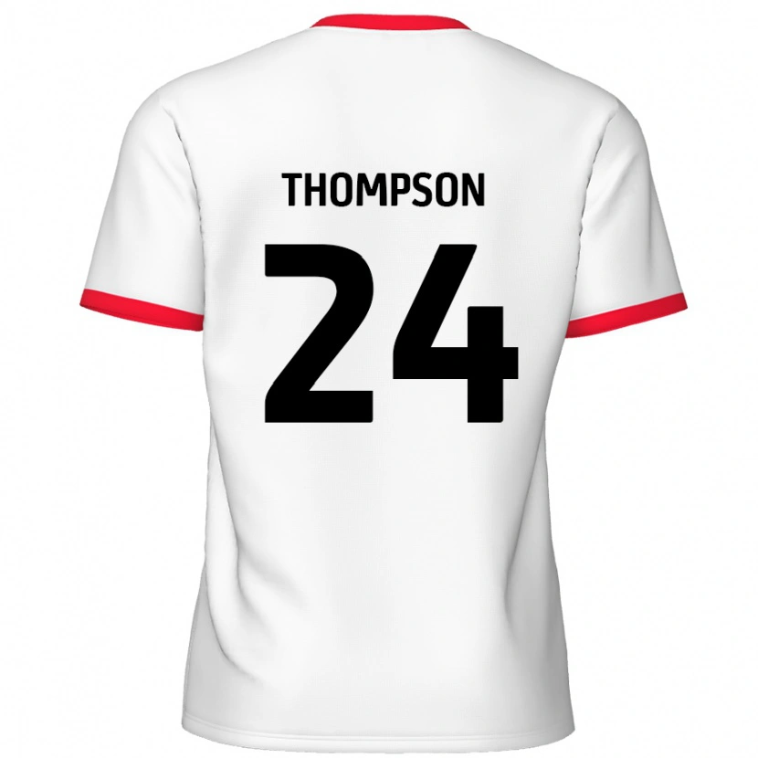 Danxen Damen Ben Thompson #24 Weiß Rot Heimtrikot Trikot 2024/25 T-Shirt