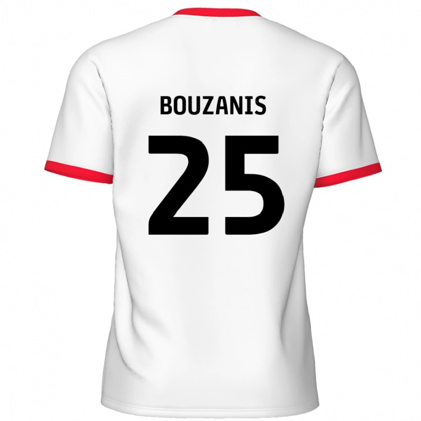 Danxen Damen Dean Bouzanis #25 Weiß Rot Heimtrikot Trikot 2024/25 T-Shirt