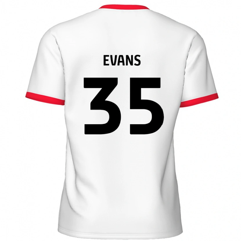 Danxen Damen Makise Evans #35 Weiß Rot Heimtrikot Trikot 2024/25 T-Shirt
