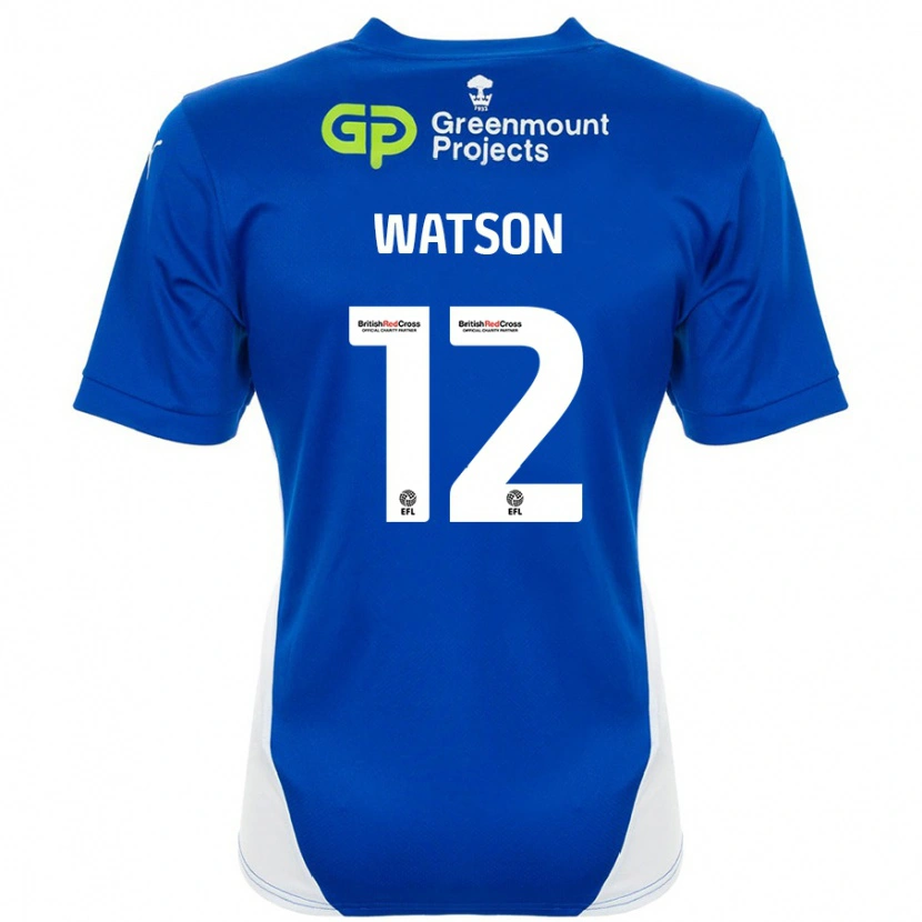 Danxen Damen Tom Watson #12 Blau Weiß Heimtrikot Trikot 2024/25 T-Shirt