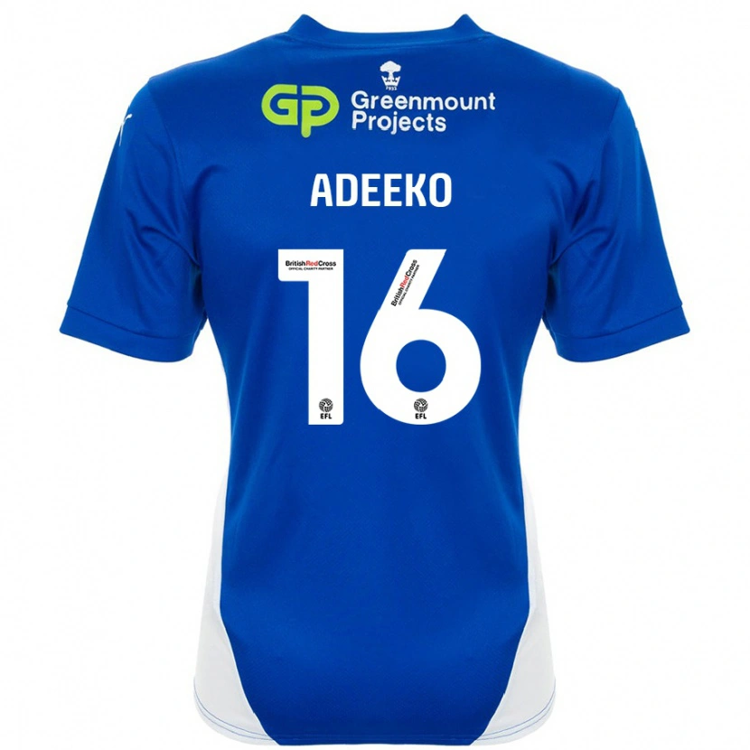 Danxen Damen Baba Adeeko #16 Blau Weiß Heimtrikot Trikot 2024/25 T-Shirt