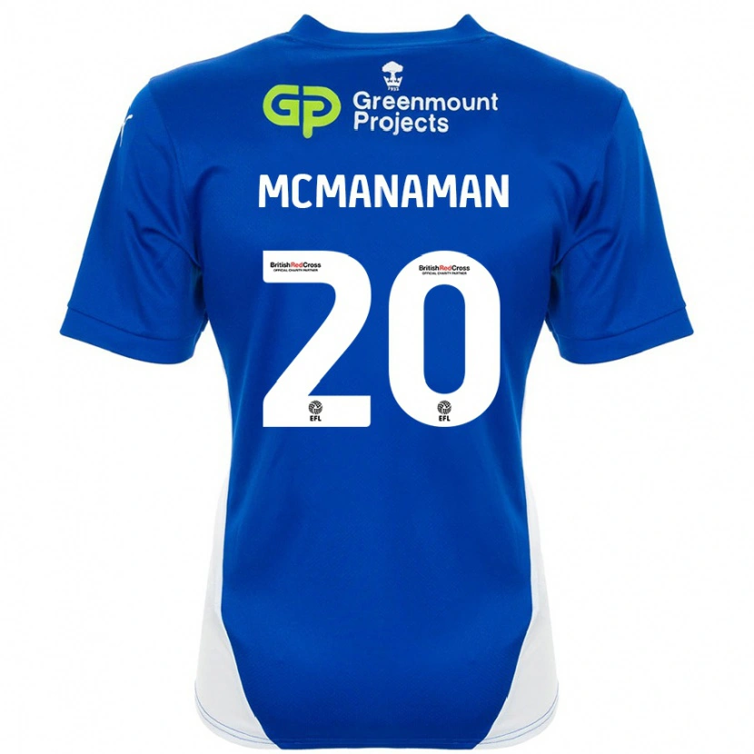 Danxen Damen Callum Mcmanaman #20 Blau Weiß Heimtrikot Trikot 2024/25 T-Shirt