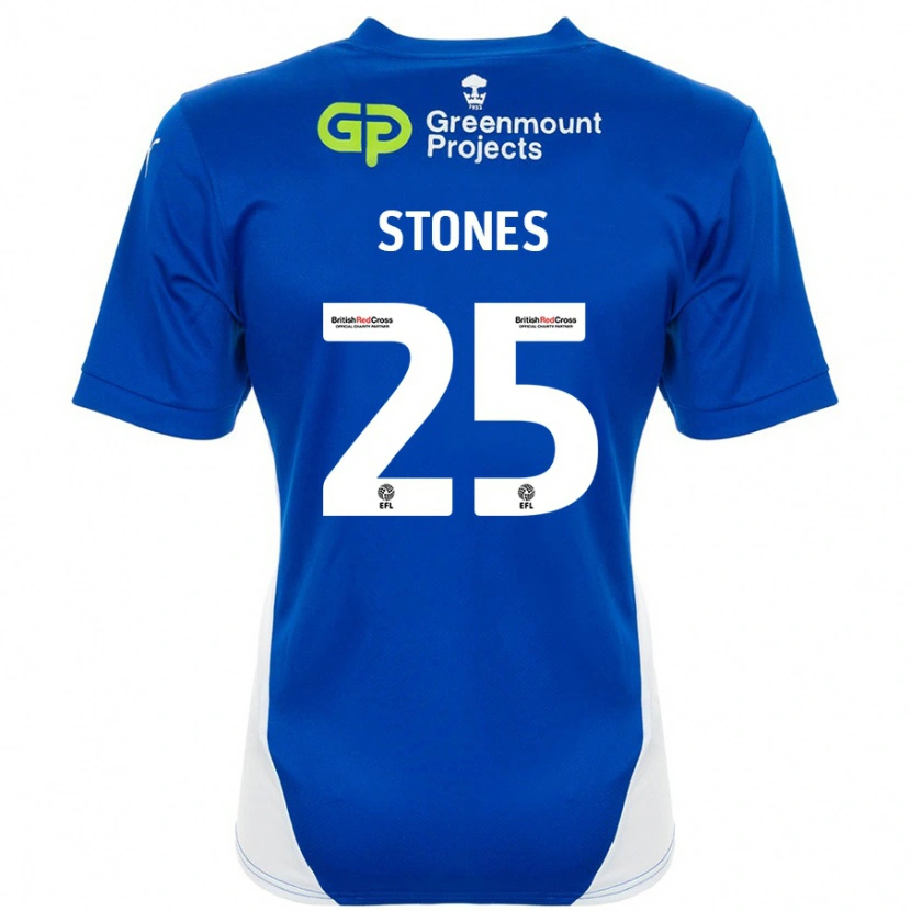 Danxen Damen Josh Stones #25 Blau Weiß Heimtrikot Trikot 2024/25 T-Shirt