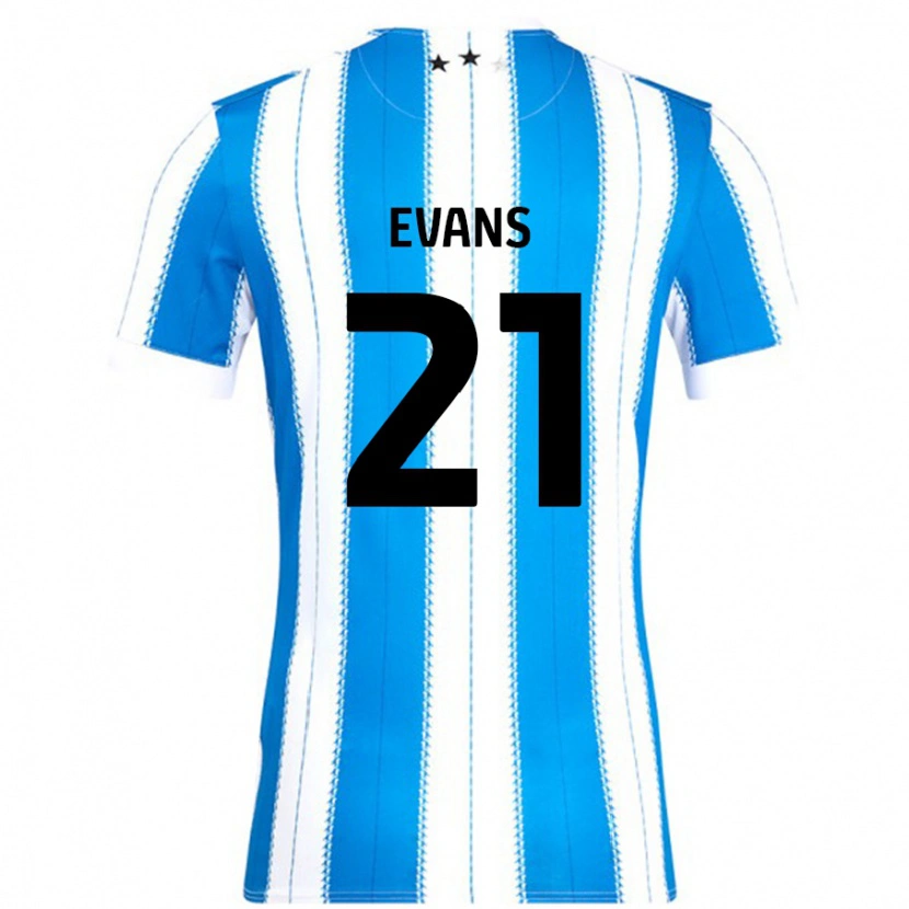 Danxen Damen Antony Evans #21 Blau Weiß Heimtrikot Trikot 2024/25 T-Shirt