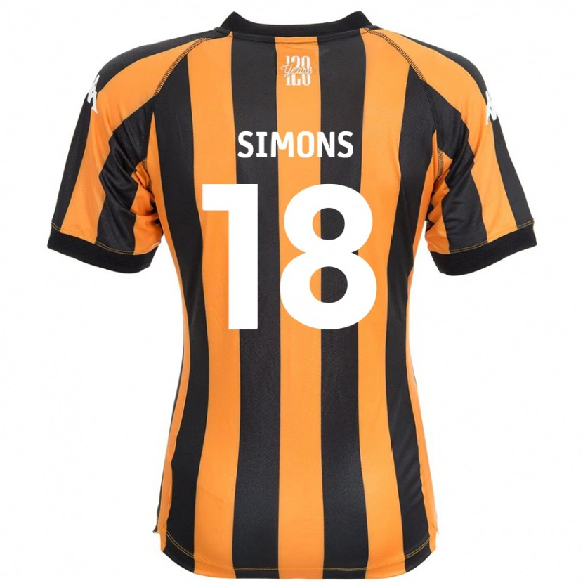 Danxen Damen Xavier Simons #18 Schwarz Bernstein Heimtrikot Trikot 2024/25 T-Shirt