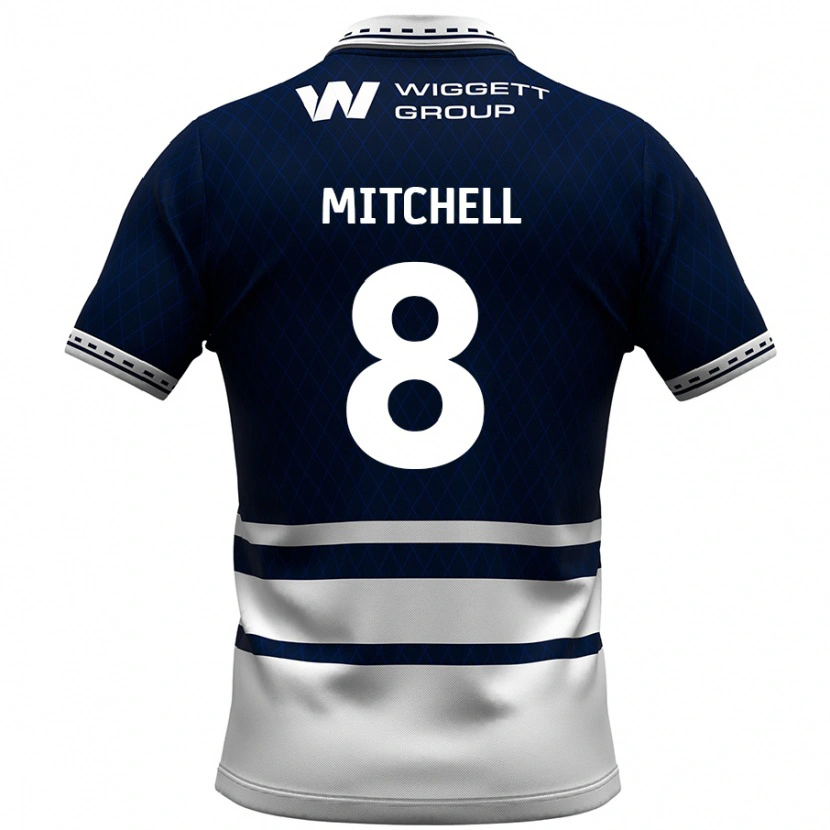 Danxen Damen Billy Mitchell #8 Marineblau Weiß Heimtrikot Trikot 2024/25 T-Shirt