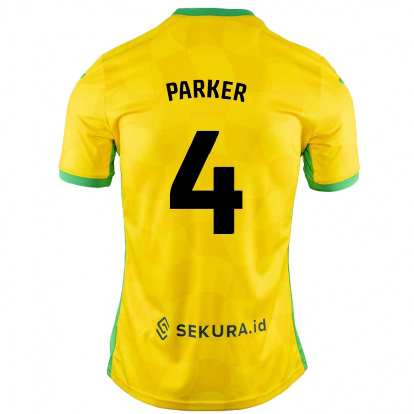 Danxen Damen Alice Parker #4 Gelb Grün Heimtrikot Trikot 2024/25 T-Shirt