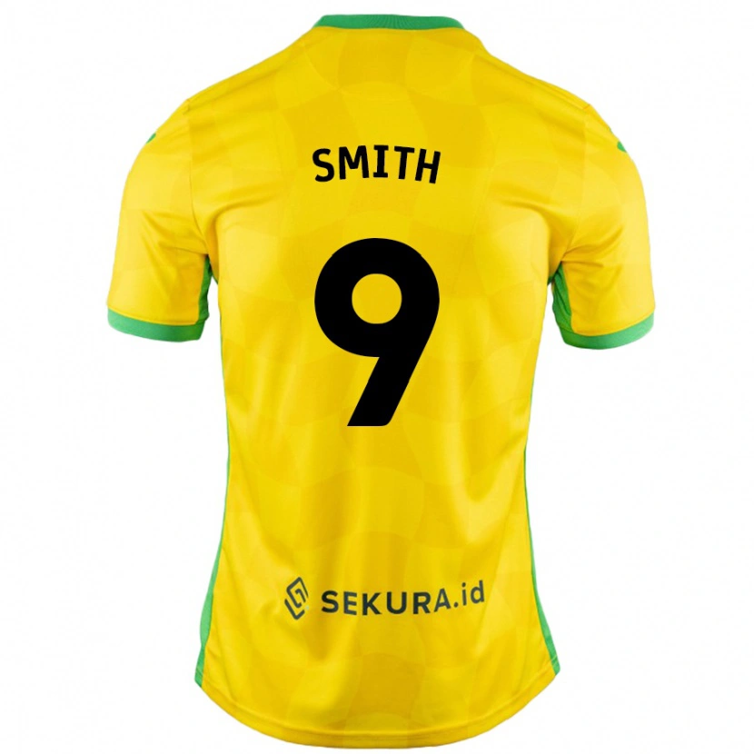 Danxen Damen Ellie Smith #9 Gelb Grün Heimtrikot Trikot 2024/25 T-Shirt
