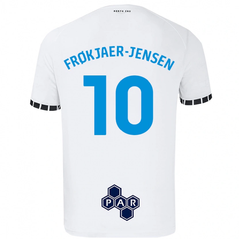 Danxen Damen Mads Frøkjaer-Jensen #10 Weiß Heimtrikot Trikot 2024/25 T-Shirt