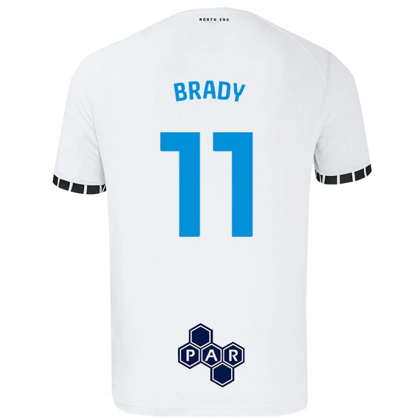 Danxen Damen Robbie Brady #11 Weiß Heimtrikot Trikot 2024/25 T-Shirt