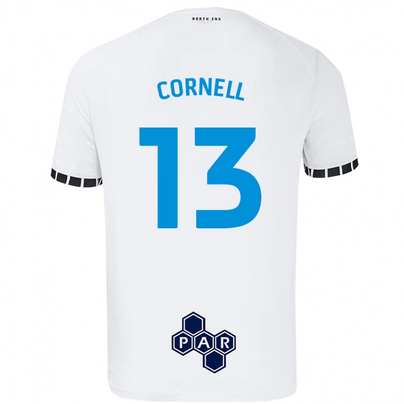 Danxen Damen David Cornell #13 Weiß Heimtrikot Trikot 2024/25 T-Shirt