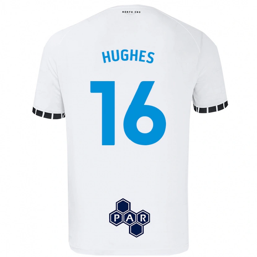 Danxen Damen Andrew Hughes #16 Weiß Heimtrikot Trikot 2024/25 T-Shirt