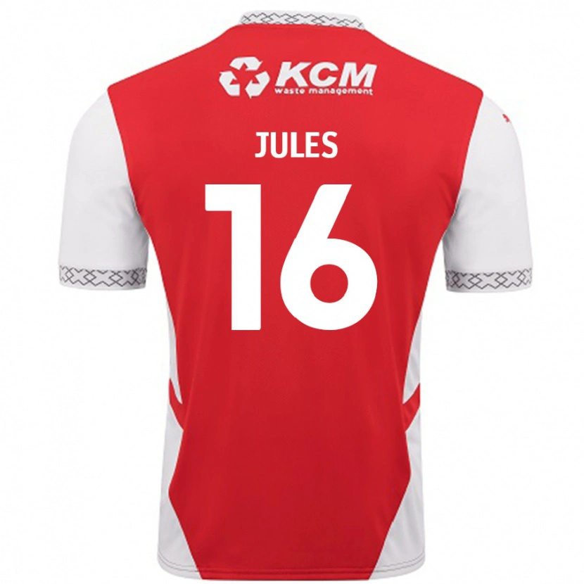Danxen Damen Zak Jules #16 Rot Weiß Heimtrikot Trikot 2024/25 T-Shirt