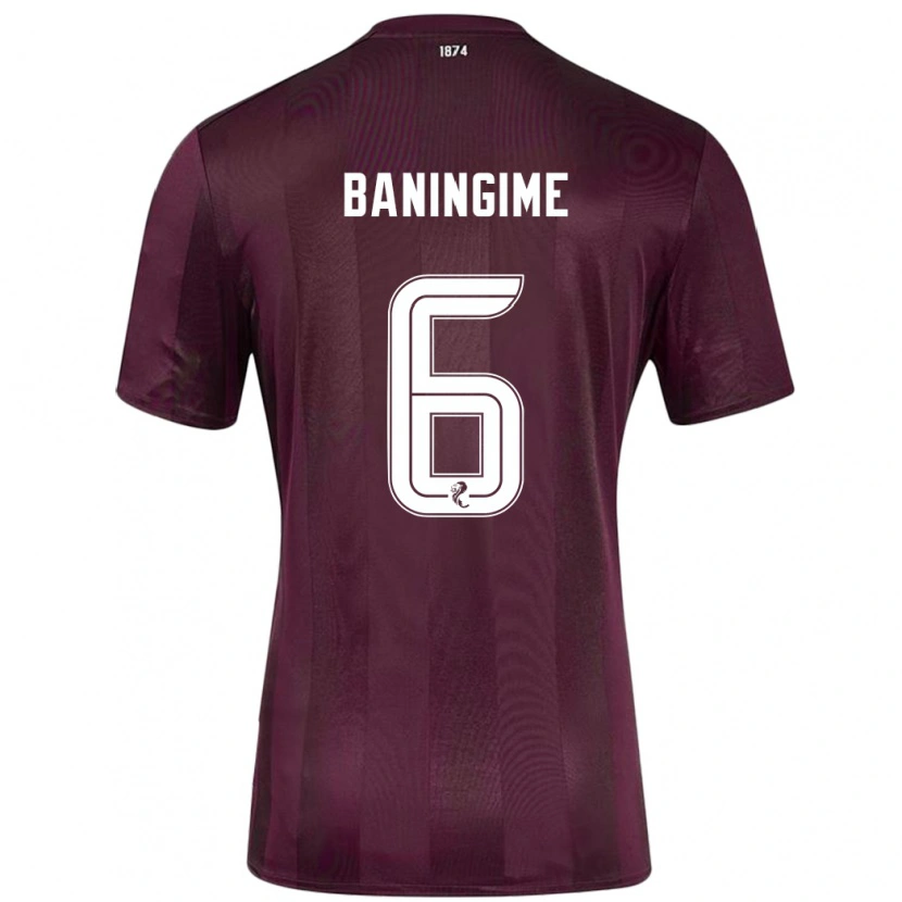 Danxen Damen Beni Baningime #6 Burgundrot Heimtrikot Trikot 2024/25 T-Shirt