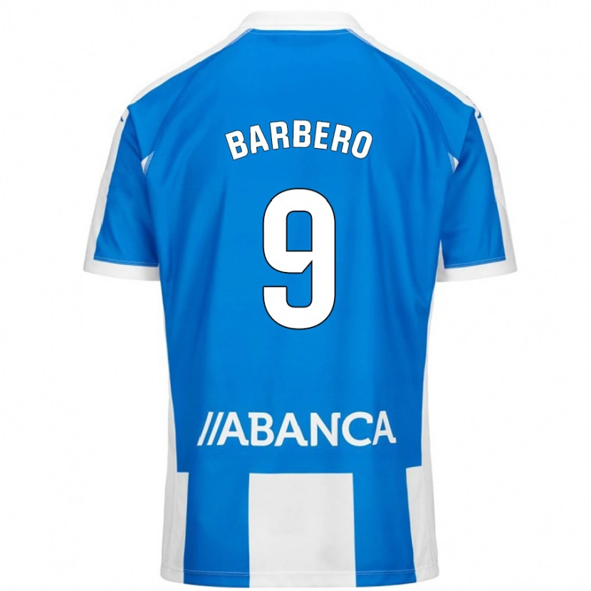 Danxen Damen Iván Barbero #9 Blau Weiß Heimtrikot Trikot 2024/25 T-Shirt