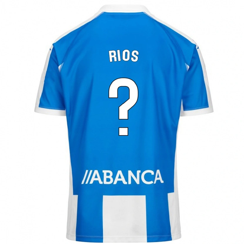 Danxen Damen Hugo Rios #0 Blau Weiß Heimtrikot Trikot 2024/25 T-Shirt