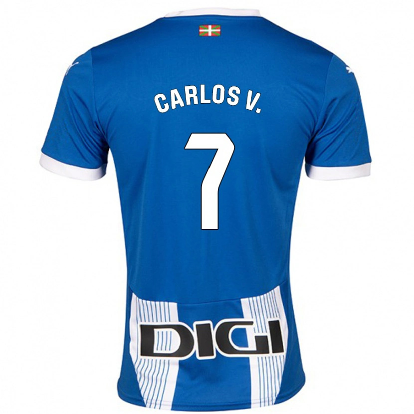 Danxen Damen Carlos Vicente #7 Blau Heimtrikot Trikot 2024/25 T-Shirt