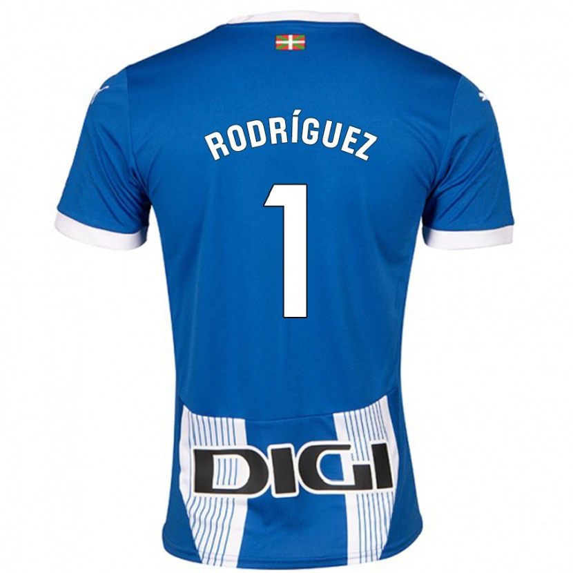 Danxen Damen Adrián Rodríguez #1 Blau Heimtrikot Trikot 2024/25 T-Shirt