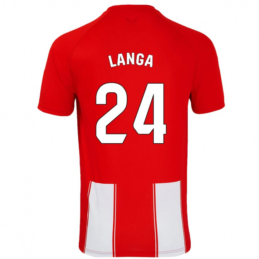 Danxen Damen Bruno Langa #24 Rot Weiß Heimtrikot Trikot 2024/25 T-Shirt