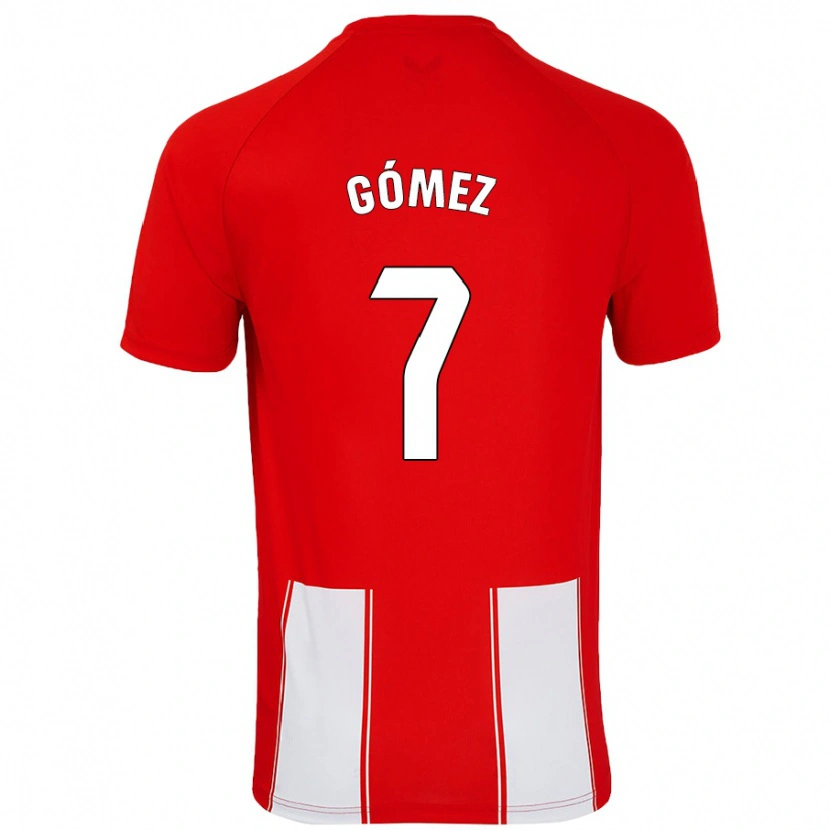 Danxen Damen Valen Gómez #7 Rot Weiß Heimtrikot Trikot 2024/25 T-Shirt