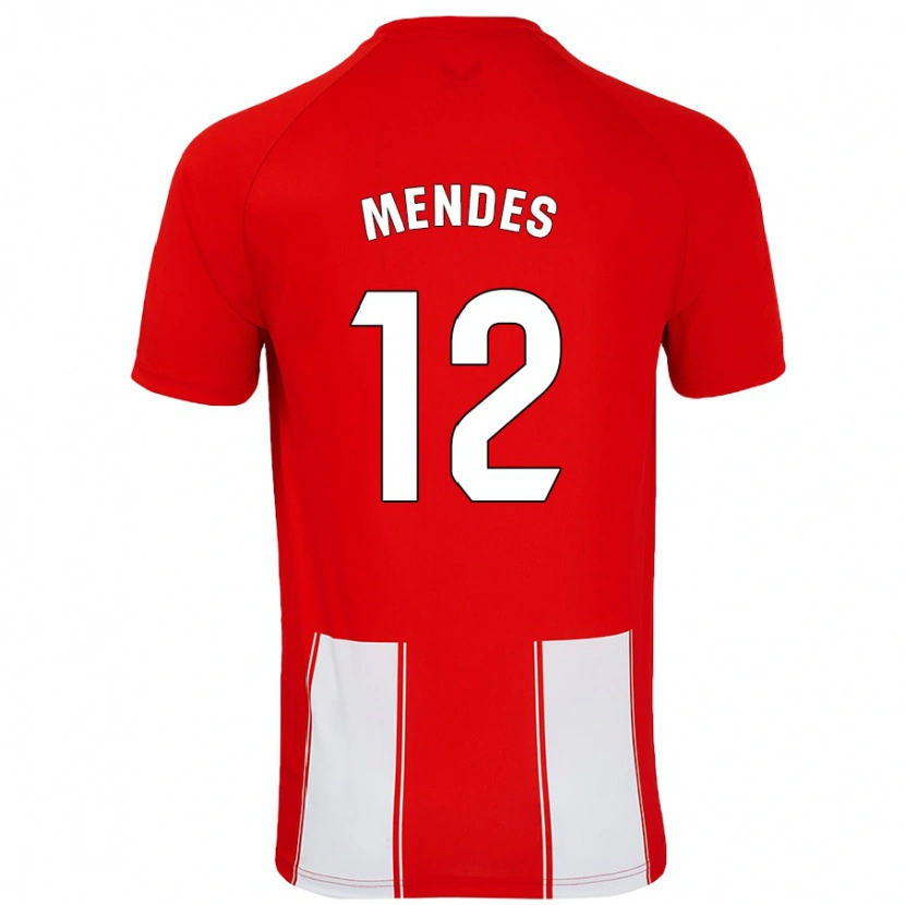 Danxen Damen Alex Mendes #12 Rot Weiß Heimtrikot Trikot 2024/25 T-Shirt