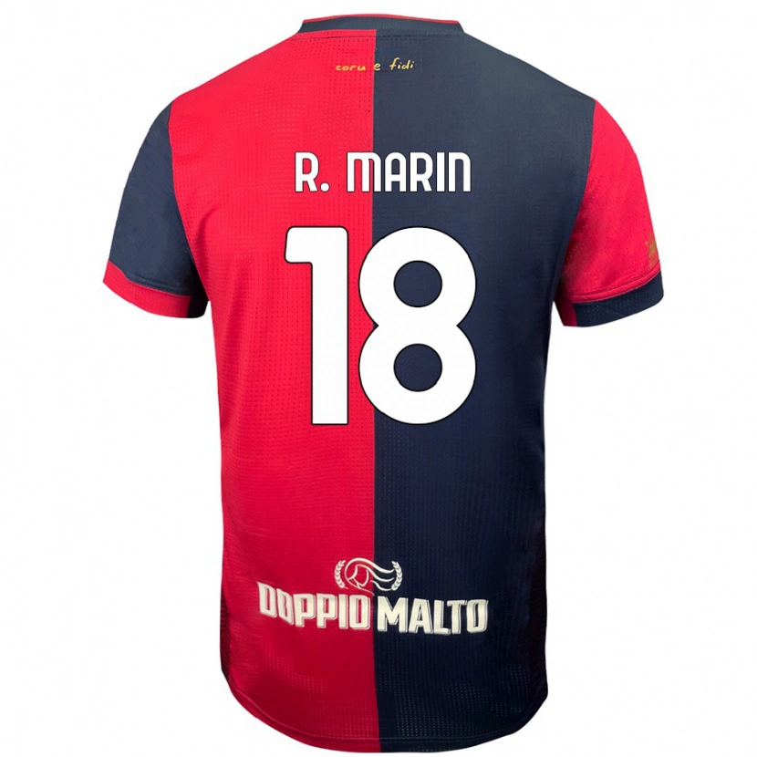 Danxen Damen Răzvan Marin #18 Rot Dunkleres Blau Heimtrikot Trikot 2024/25 T-Shirt