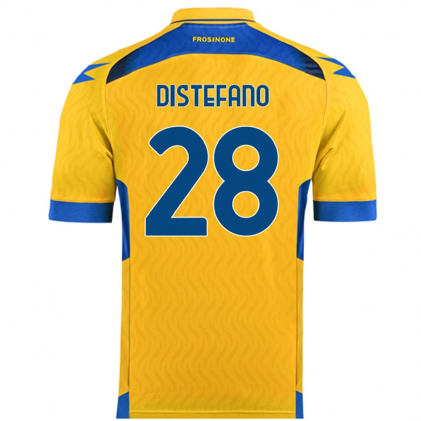 Danxen Damen Filippo Distefano #28 Gelb Heimtrikot Trikot 2024/25 T-Shirt