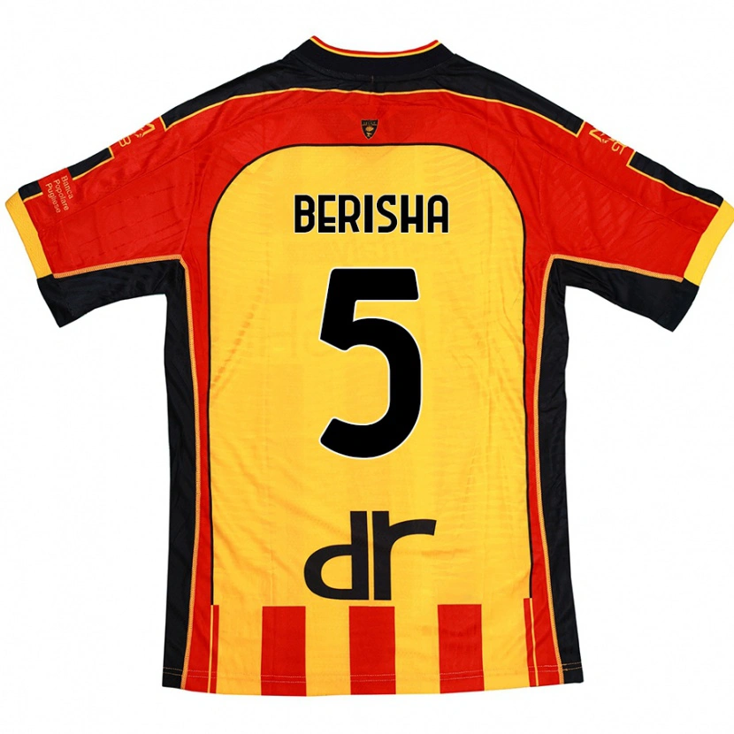 Danxen Damen Medon Berisha #5 Gelb Rot Heimtrikot Trikot 2024/25 T-Shirt