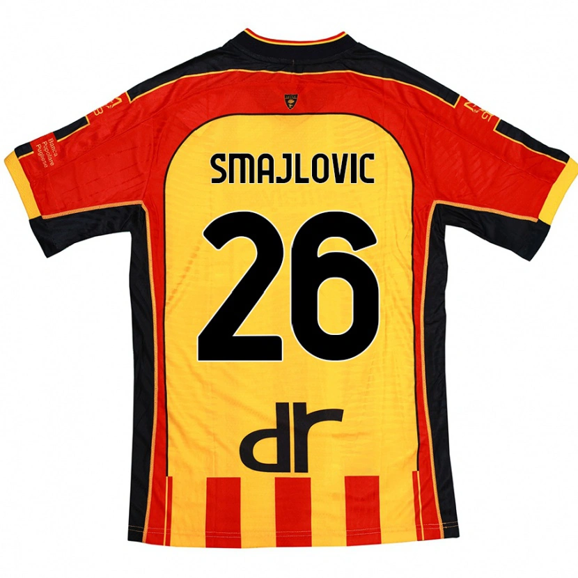 Danxen Damen Zinedin Smajlovic #26 Gelb Rot Heimtrikot Trikot 2024/25 T-Shirt