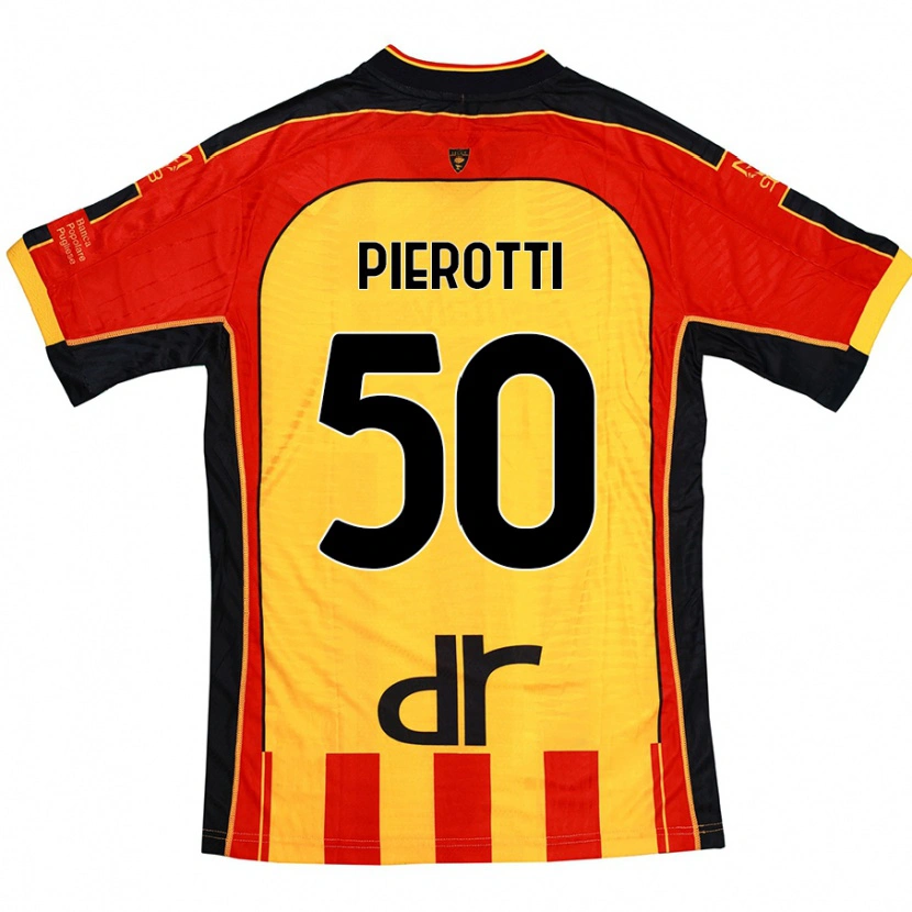 Danxen Damen Santiago Pierotti #50 Gelb Rot Heimtrikot Trikot 2024/25 T-Shirt