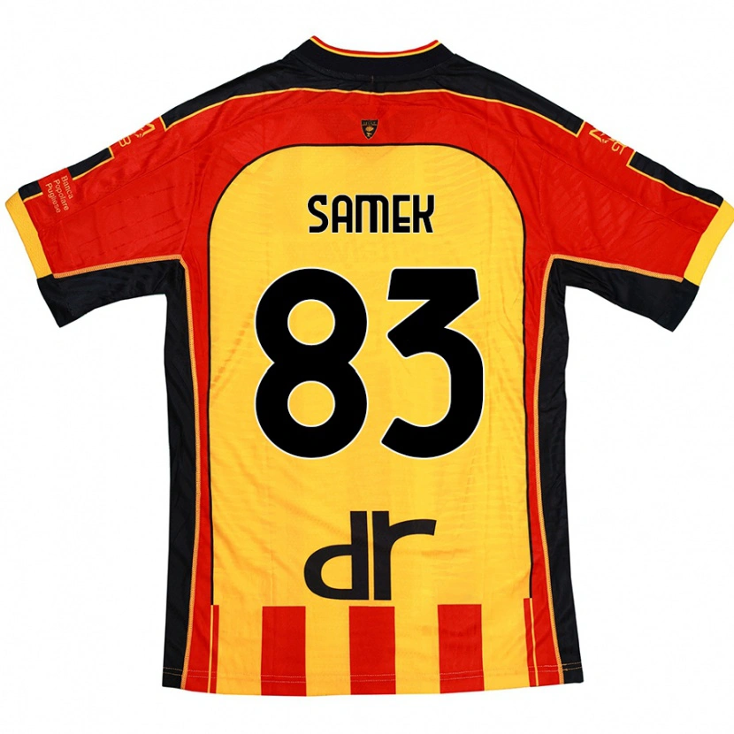 Danxen Damen Daniel Samek #83 Gelb Rot Heimtrikot Trikot 2024/25 T-Shirt