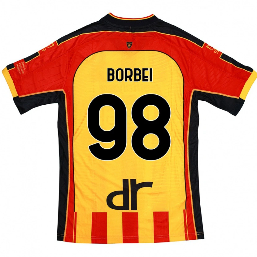 Danxen Damen Alexandru Borbei #98 Gelb Rot Heimtrikot Trikot 2024/25 T-Shirt