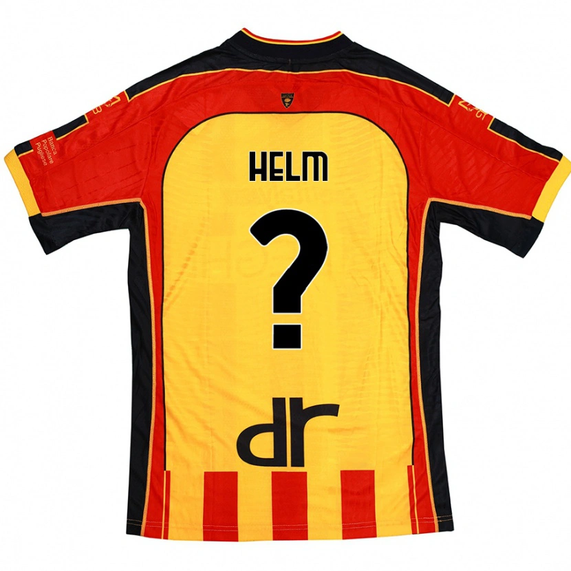 Danxen Damen Adrian Helm #0 Gelb Rot Heimtrikot Trikot 2024/25 T-Shirt