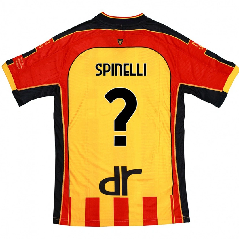 Danxen Damen Nicolò Spinelli #0 Gelb Rot Heimtrikot Trikot 2024/25 T-Shirt