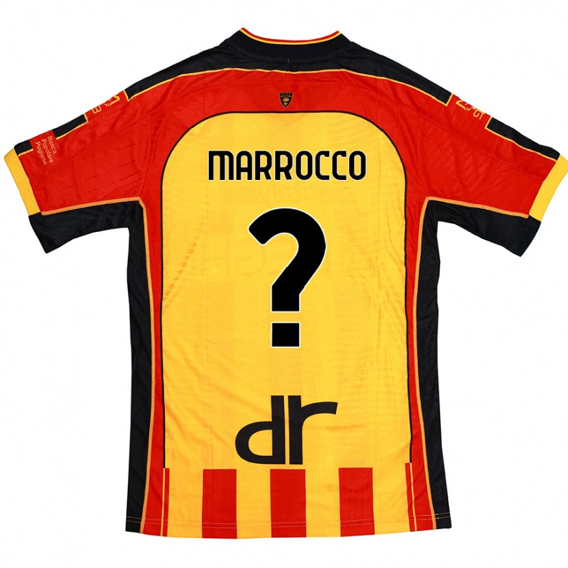 Danxen Damen Iacopo Marrocco #0 Gelb Rot Heimtrikot Trikot 2024/25 T-Shirt
