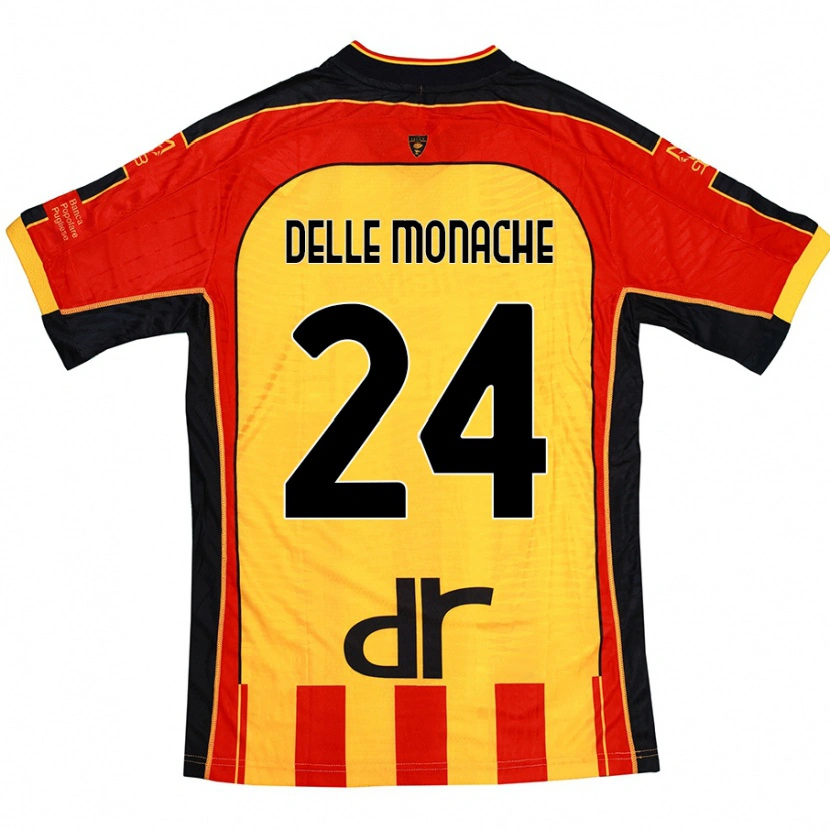 Danxen Damen Marco Delle Monache #24 Gelb Rot Heimtrikot Trikot 2024/25 T-Shirt